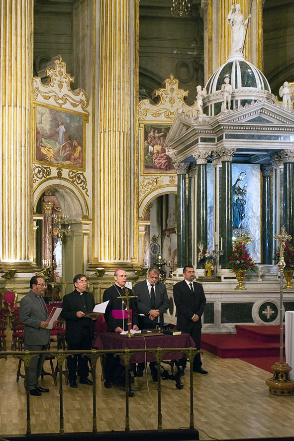 Momento de la apertura solemne de la Causa de Canonización de los mártires de Málaga. FOTO: M. ZAMORA