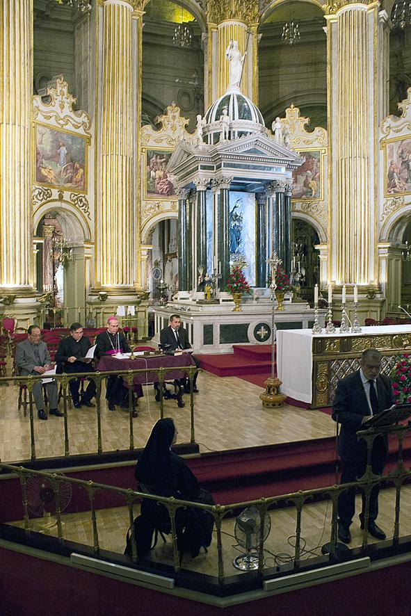 Momento de la apertura solemne de la Causa de Canonización de los mártires de Málaga. FOTO: M. ZAMORA