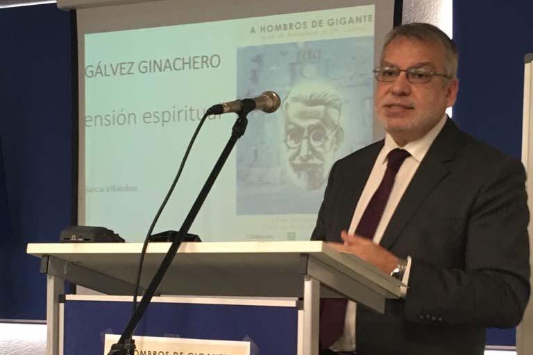 Francisco García Villalobos durante el acto de homenaje al Dr. Gálvez. FOTO: TERESA JIMÉNEZ