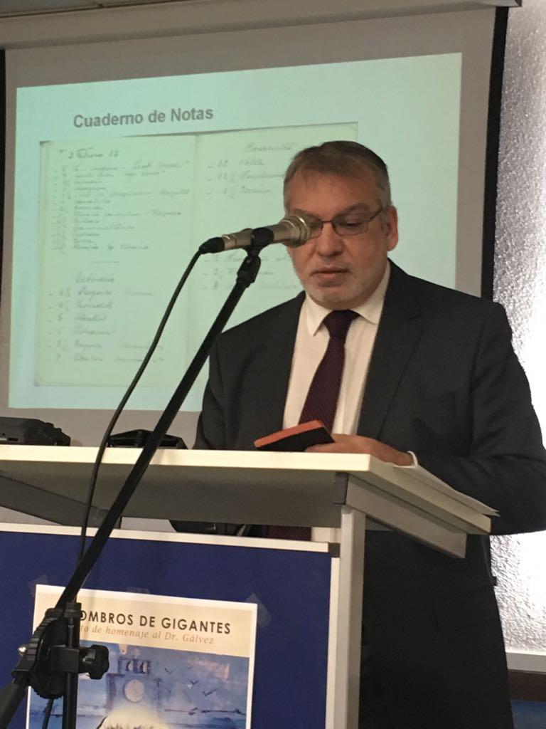 Francisco García Villalobos durante el acto de homenaje al Dr. Gálvez. FOTO: TERESA JIMÉNEZ