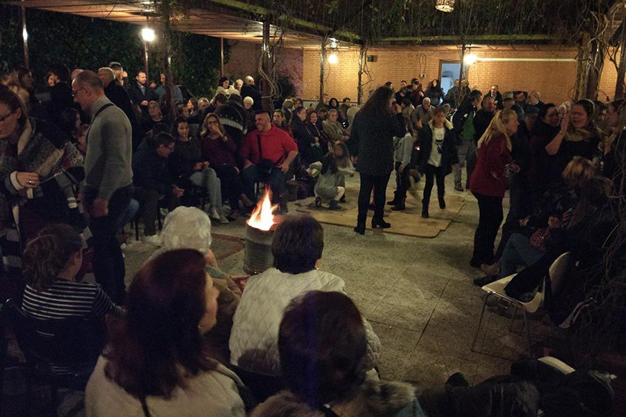 Zambomba en las parroquias de los Ángeles y el Pilar, en Málaga // M. MÁRQUEZ