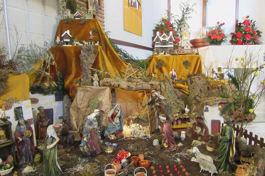 Belén de la parroquia de San Francisco Javier, en Málaga