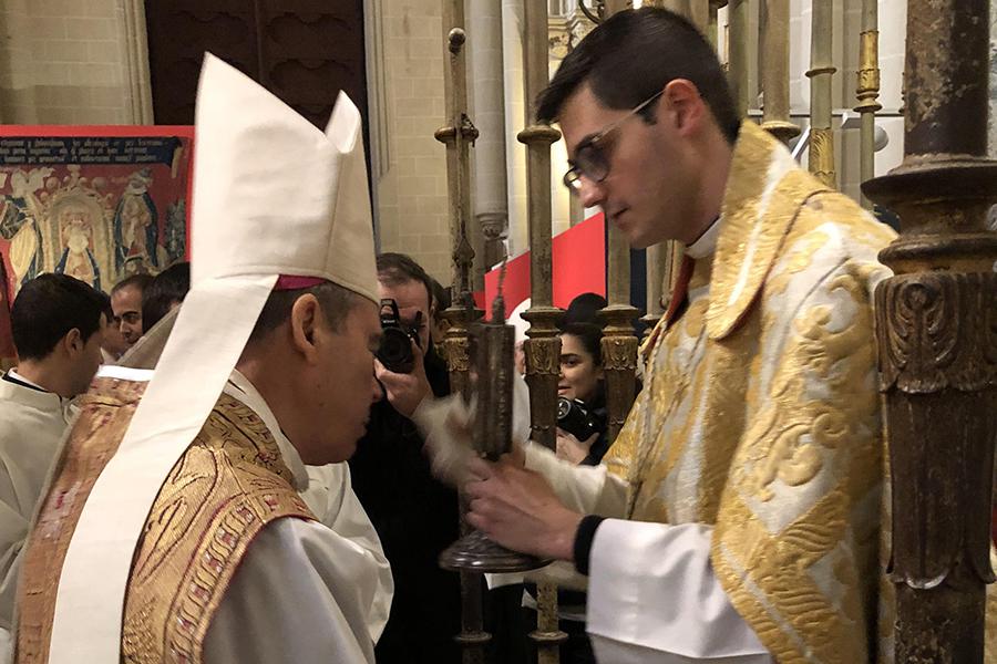 El obispo de Málaga concelebra en la Misa de San Ildefonso en Toledo