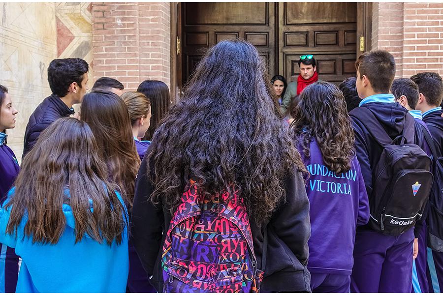 Alumnos del Centro Santa Rosa de Lima, de Fundación Victoria, ponen en marcha el proyecto "Somos+" // S. PANADERO