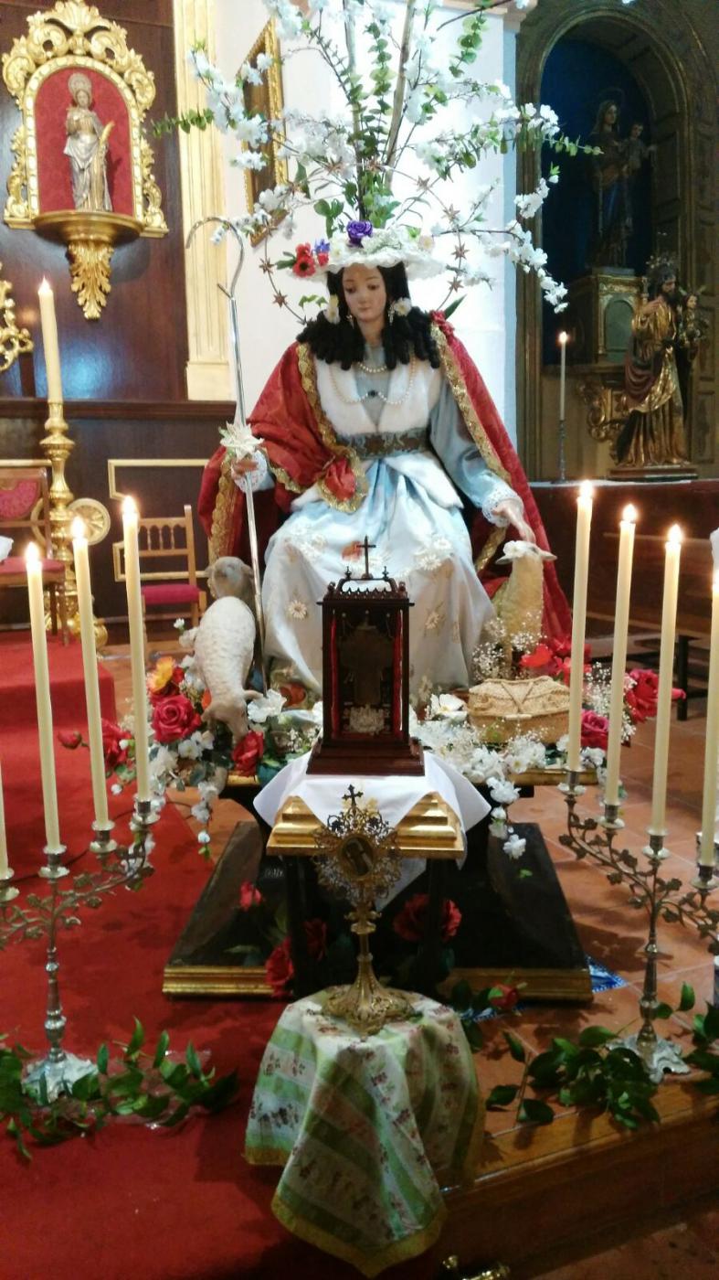 Presentación del Relicario del Beato Diego José de Cádiz restaurado, en la parroquia de Ardales