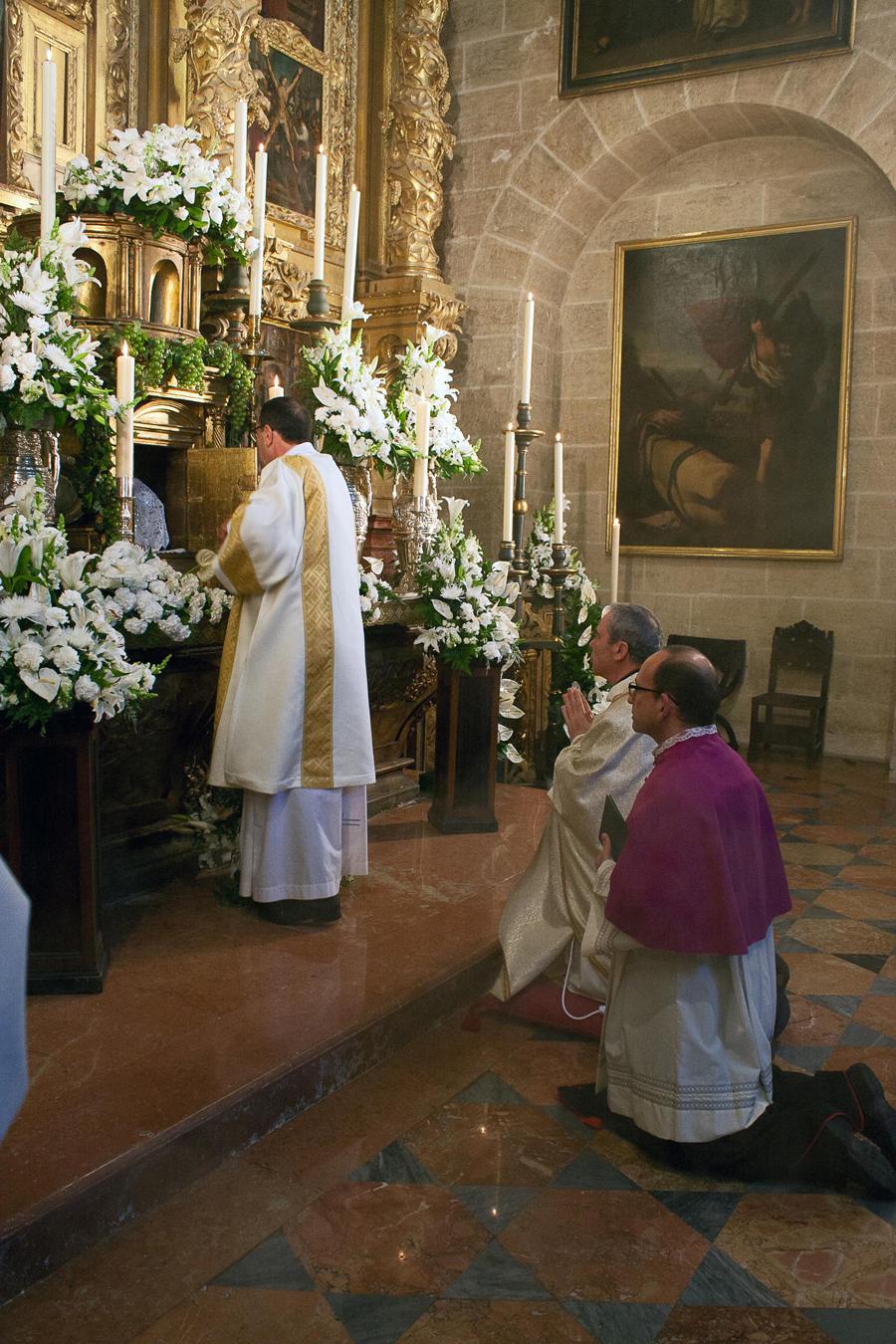 Misa "in Coena Domini" el Jueves Santo, en la Catedral de Málaga // M. ZAMORA