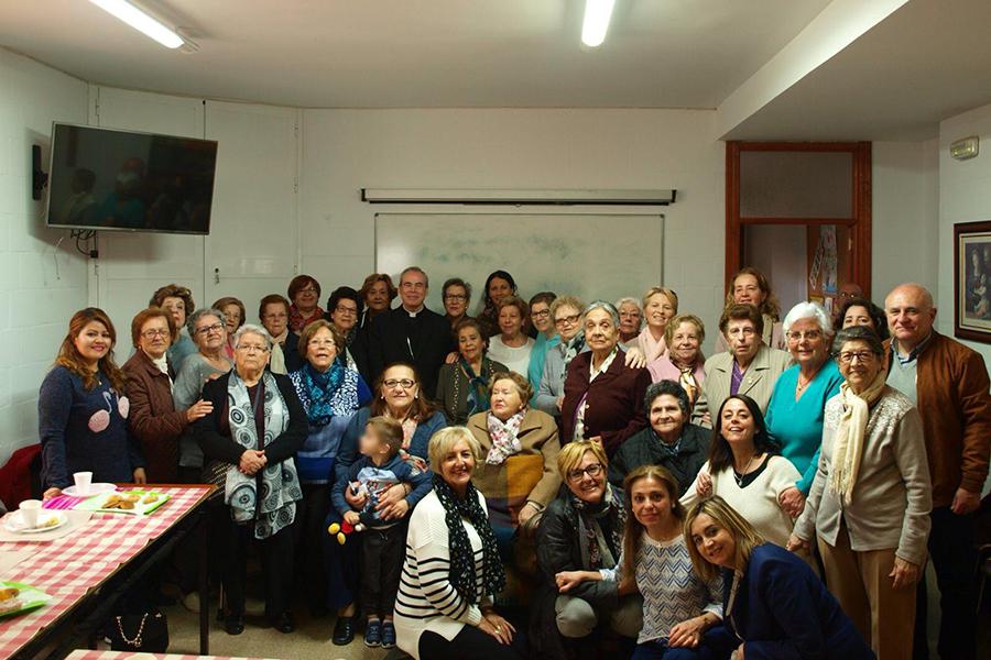 Visita Pastoral del Obispo de Málaga, Jesús Catalá, a la parroquia de El Salvador