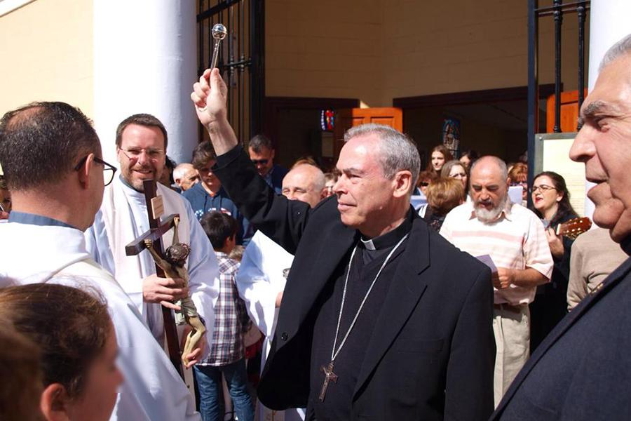 Visita Pastoral del Obispo de Málaga, Jesús Catalá, a la parroquia de El Salvador // J. CANO