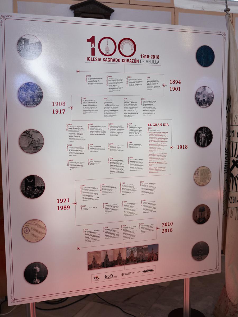 Celebración del Centenario de la parroquia Sagrado Corazón de Jesús, en Melilla 