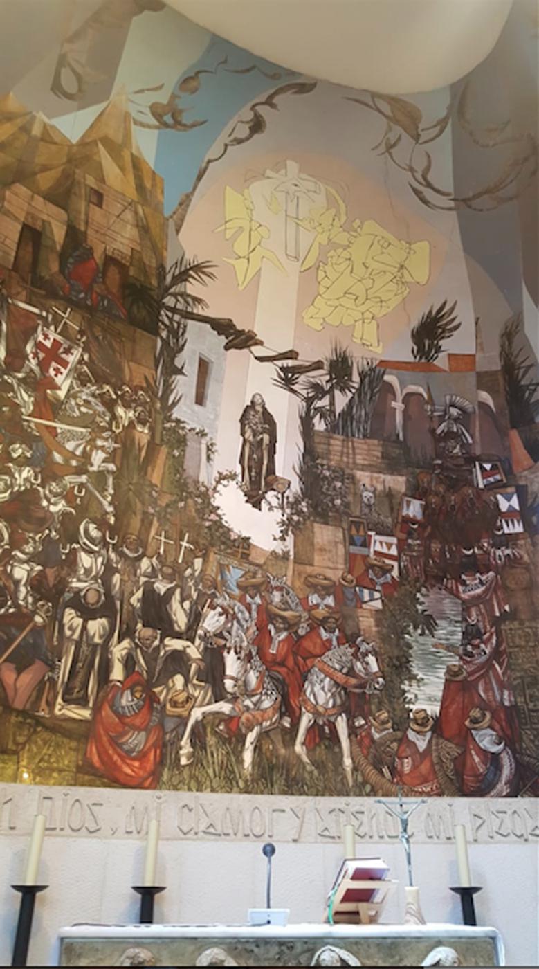 Eucaristía con motivo del 50 aniversario de la inauguración del templo parroquial de Santa Rosa de Lima, en Málaga // R. CAMACHO