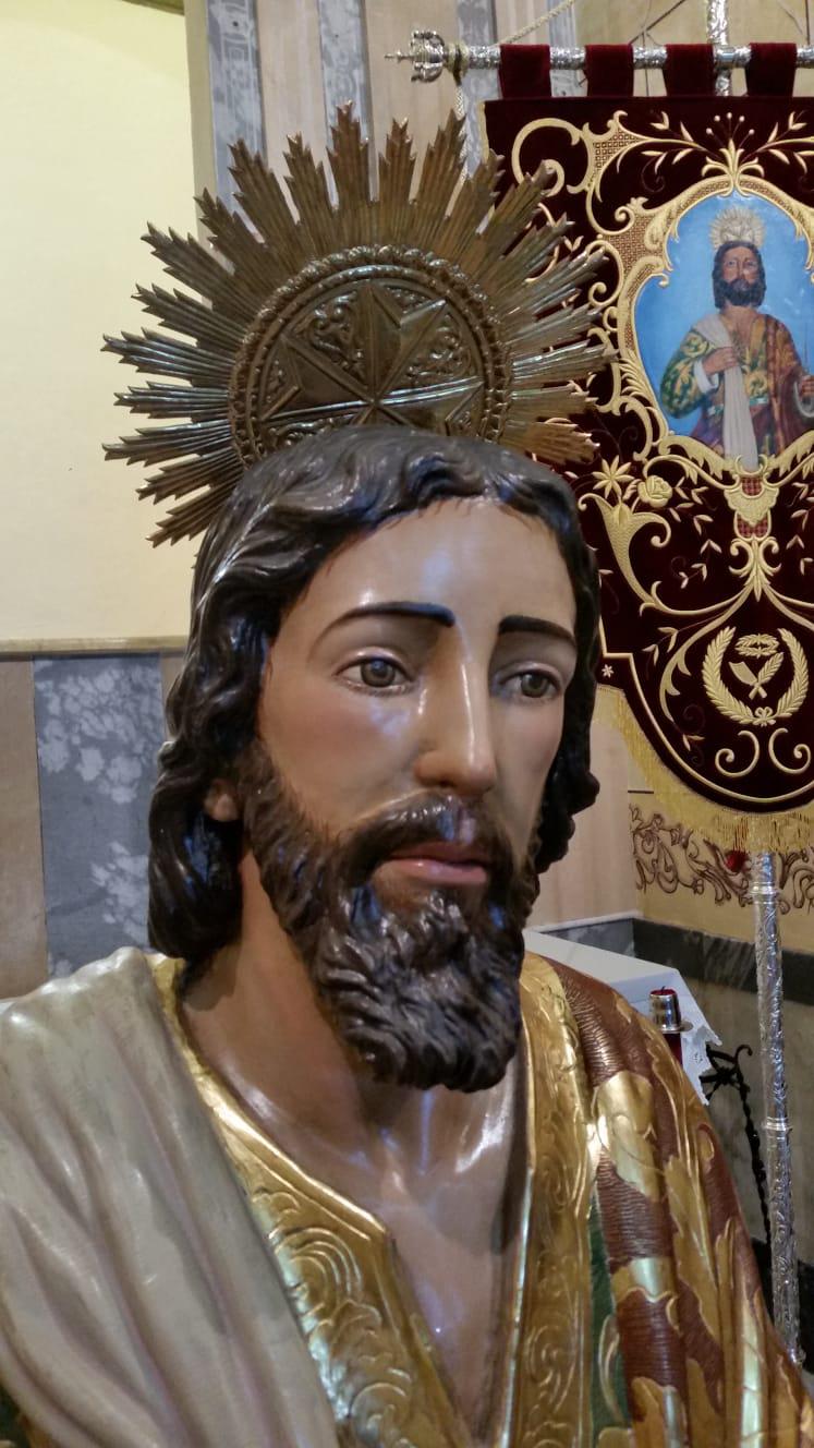 Ceremonia de restitución al culto de la parroquia de San Bartolomé, patrón de Sierra de Yeguas