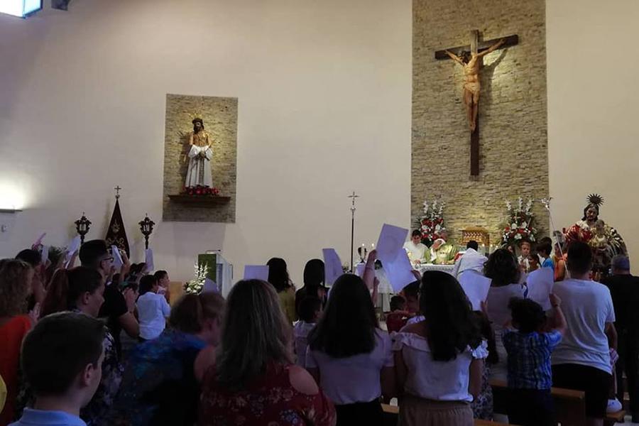 La Parroquia de San José de Vélez-Málaga bendice una nueva talla de su titular