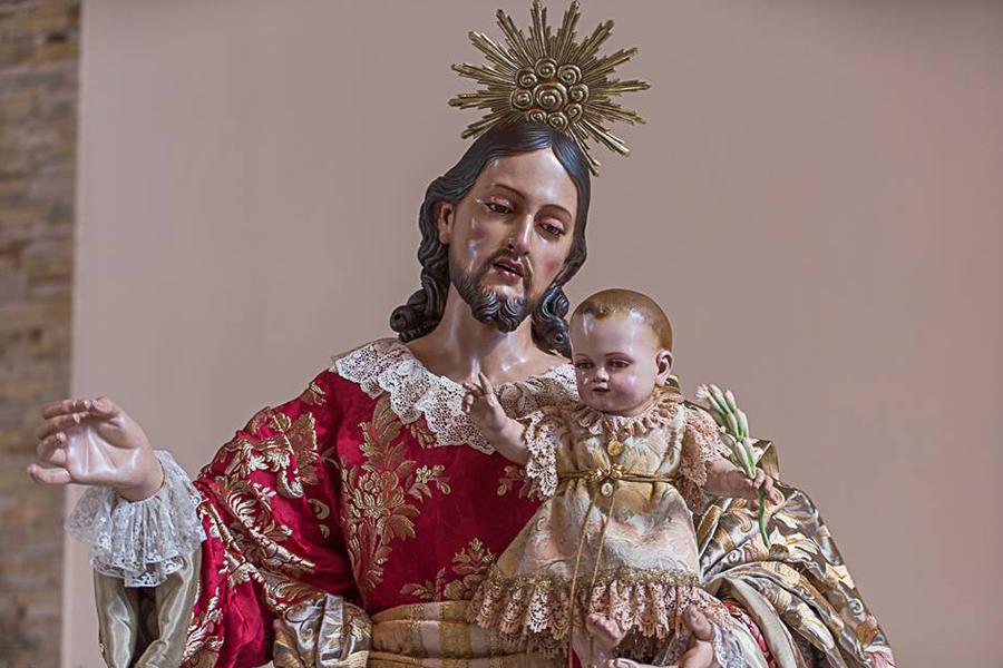 Talla de San José, en la parroquia del mismo nombre de Vélez-Málaga//M. A. CASTILLO