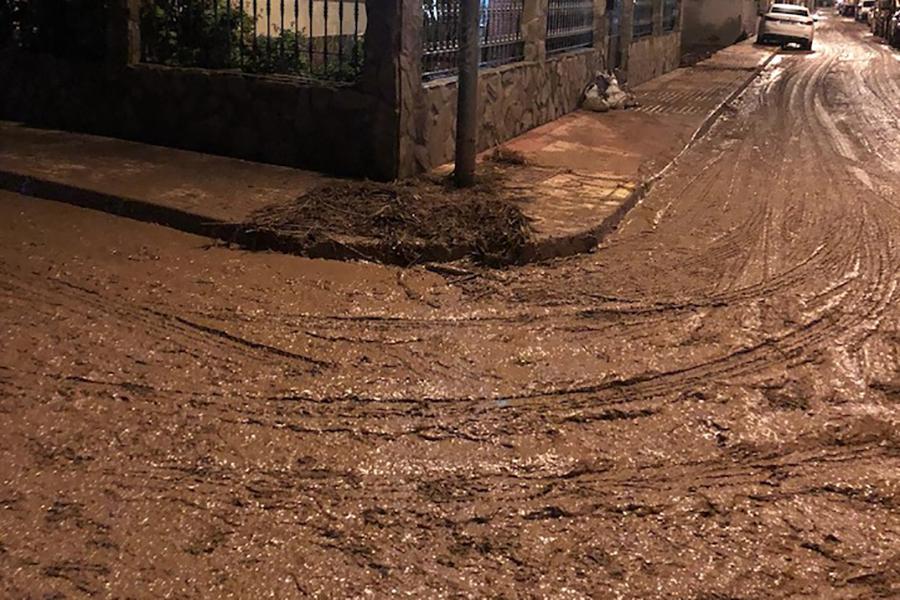 Tromba de agua en Campillos