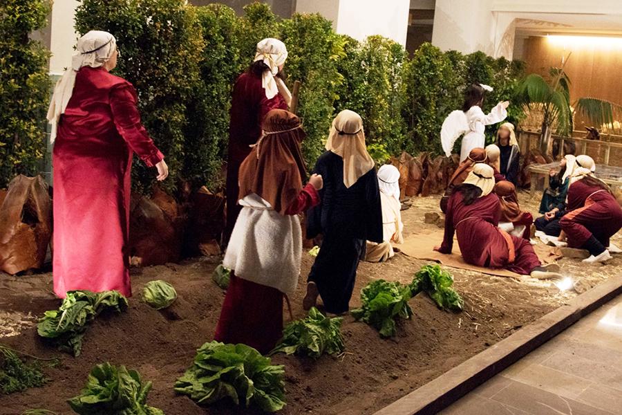 Detalle de una de las escenas del Belén Diocesano