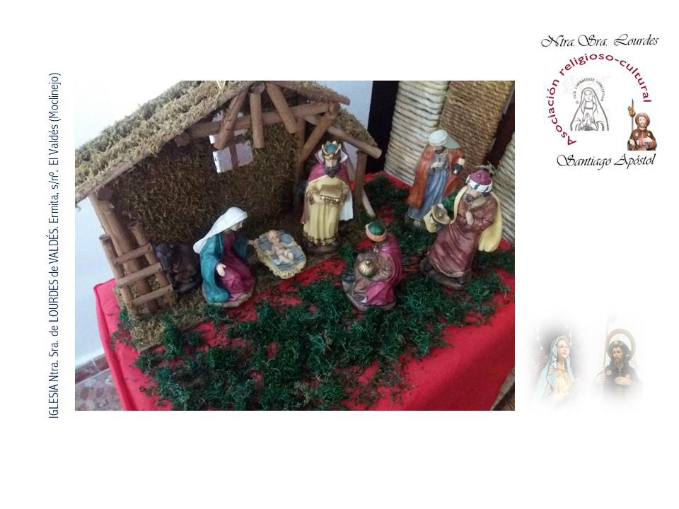 Belén de la Asociación Religiosa Cultural Nuestra Señora de Lourdes, en El Valdés