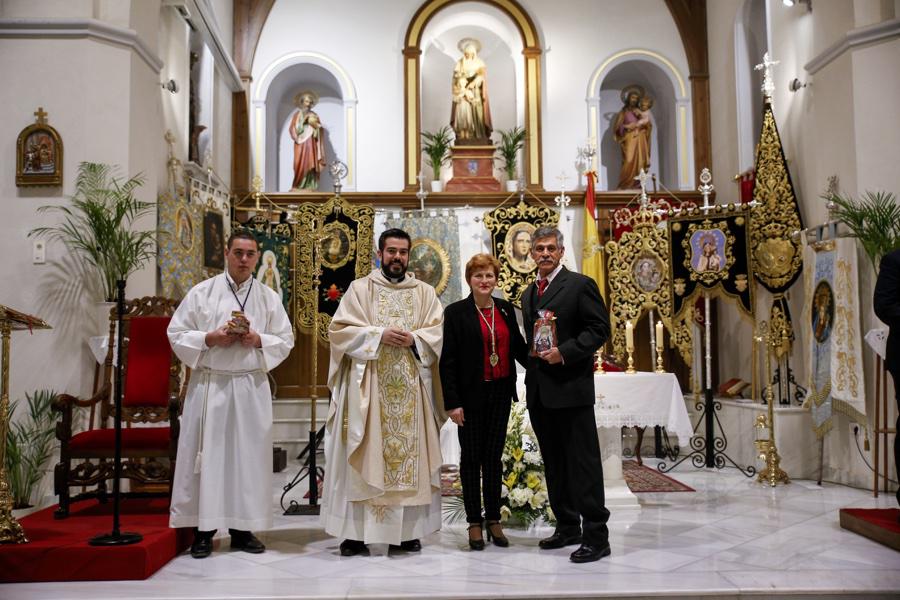 Eucaristía en la parroquia de Santa Ana (Algarrobo) con la participación de las Patronas Marianas de la Diócesis de Málaga // Y. MARTÍN