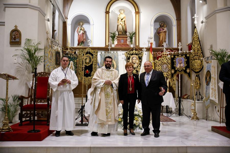 Eucaristía en la parroquia de Santa Ana (Algarrobo) con la participación de las Patronas Marianas de la Diócesis de Málaga // Y. MARTÍN