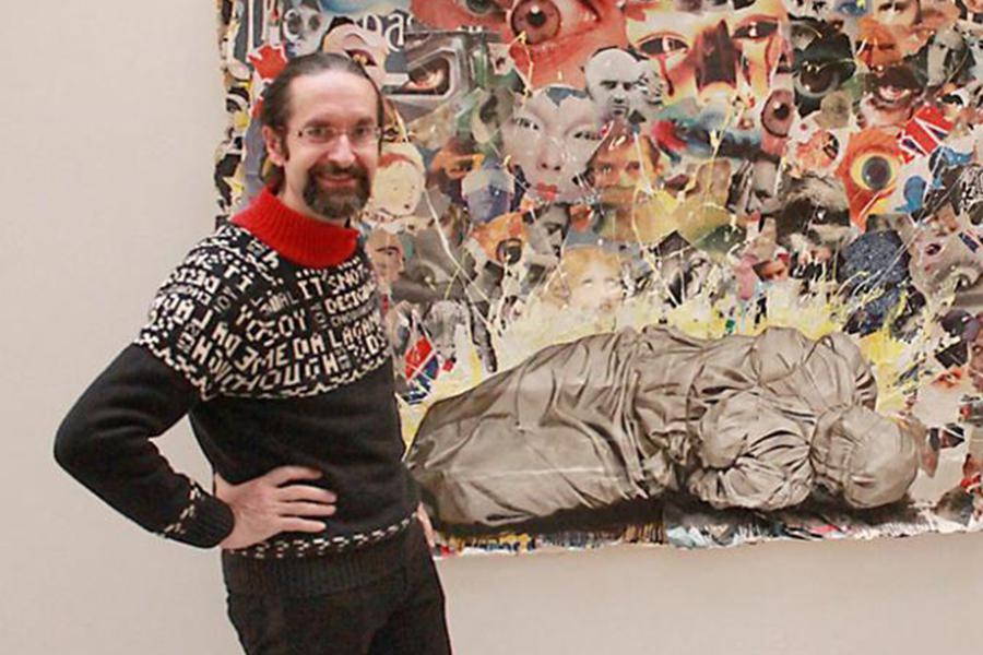 Siro López, en el colegio de las Misioneras Cruzadas de la Iglesia