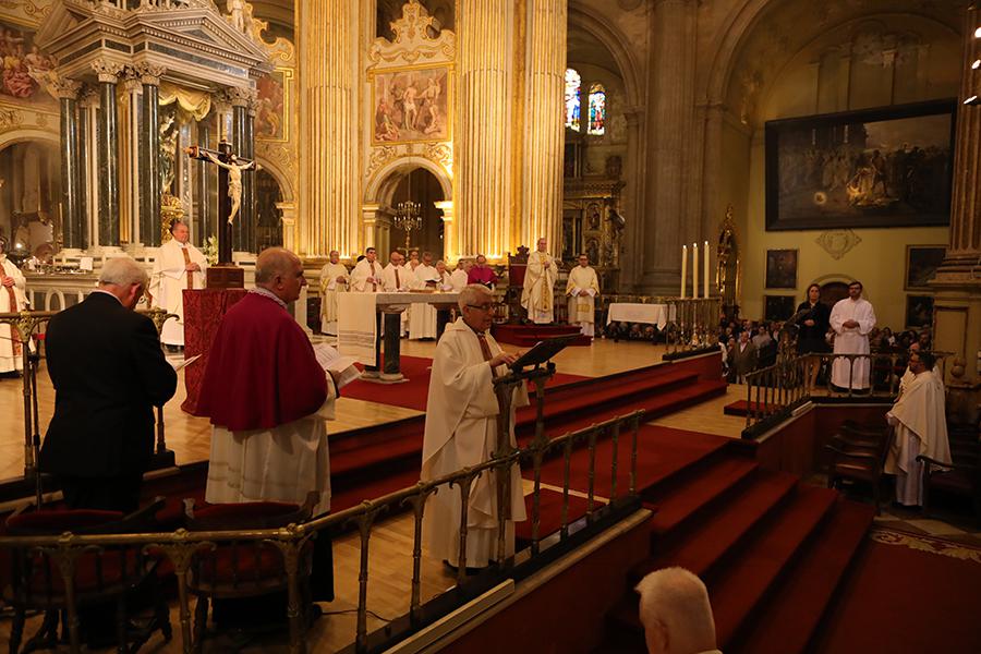 Misa Crismal celebrada en la Catedral de Málaga el 17 de abril de 2019 // S. FENOSA