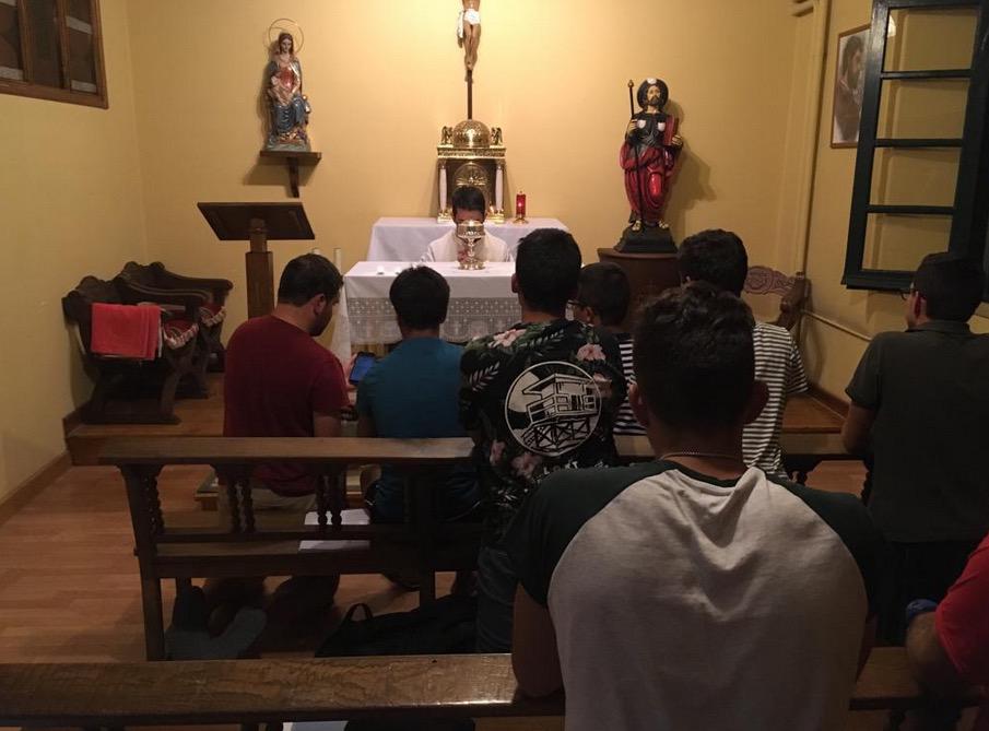 Camino de Santiago de formadores y jóvenes del Seminario Menor