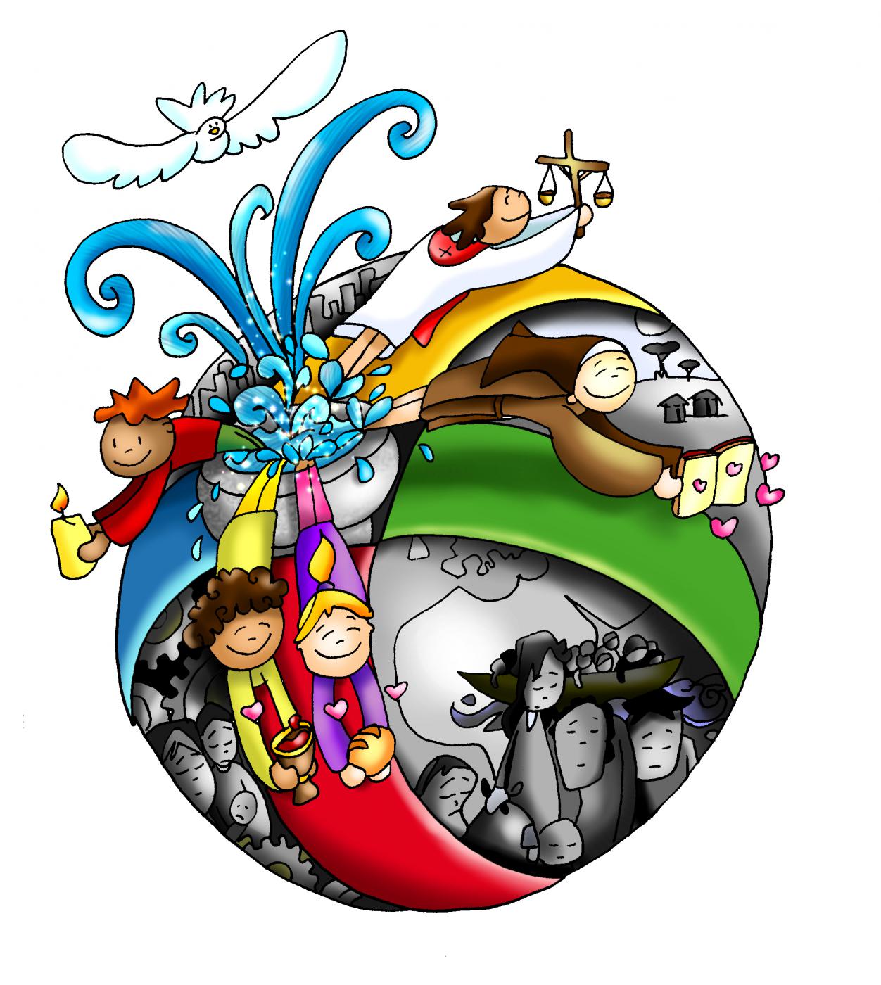 Logotipo del Mes Misionero Extraordinario creado por Fano