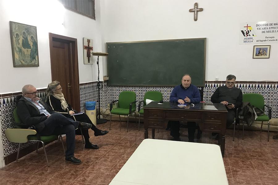 Encuentro del delegado de Hermandades y Cofradías, Manuel Ángel Santiago, con la Agrupación de Cofradías de Semana Santa y Hermandades de Gloria de Melilla