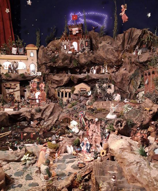 Belén de la Congregación de los Santos Patronos de Málaga en su casa de hermandad