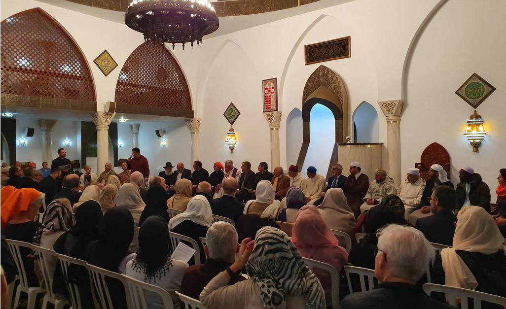 Oración interreligiosa por la paz en la mezquita de Marbella, el 16 de diciembre de 2019