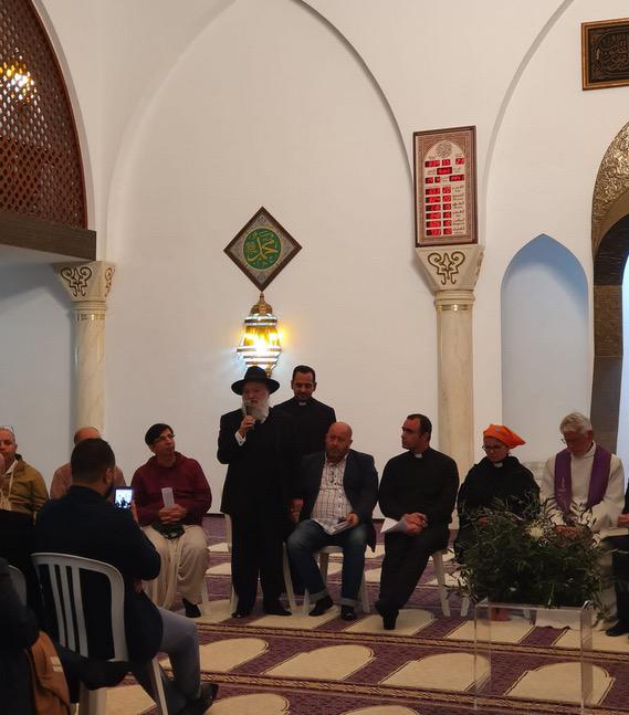 Oración interreligiosa por la paz en la mezquita de Marbella, el 16 de diciembre de 2019