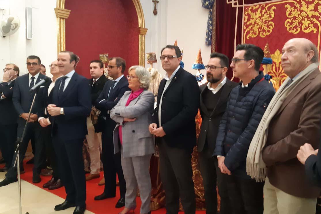 Pablo Atencia, presidente de Agrupación de Cofradías de Málaga, durante la presentación
