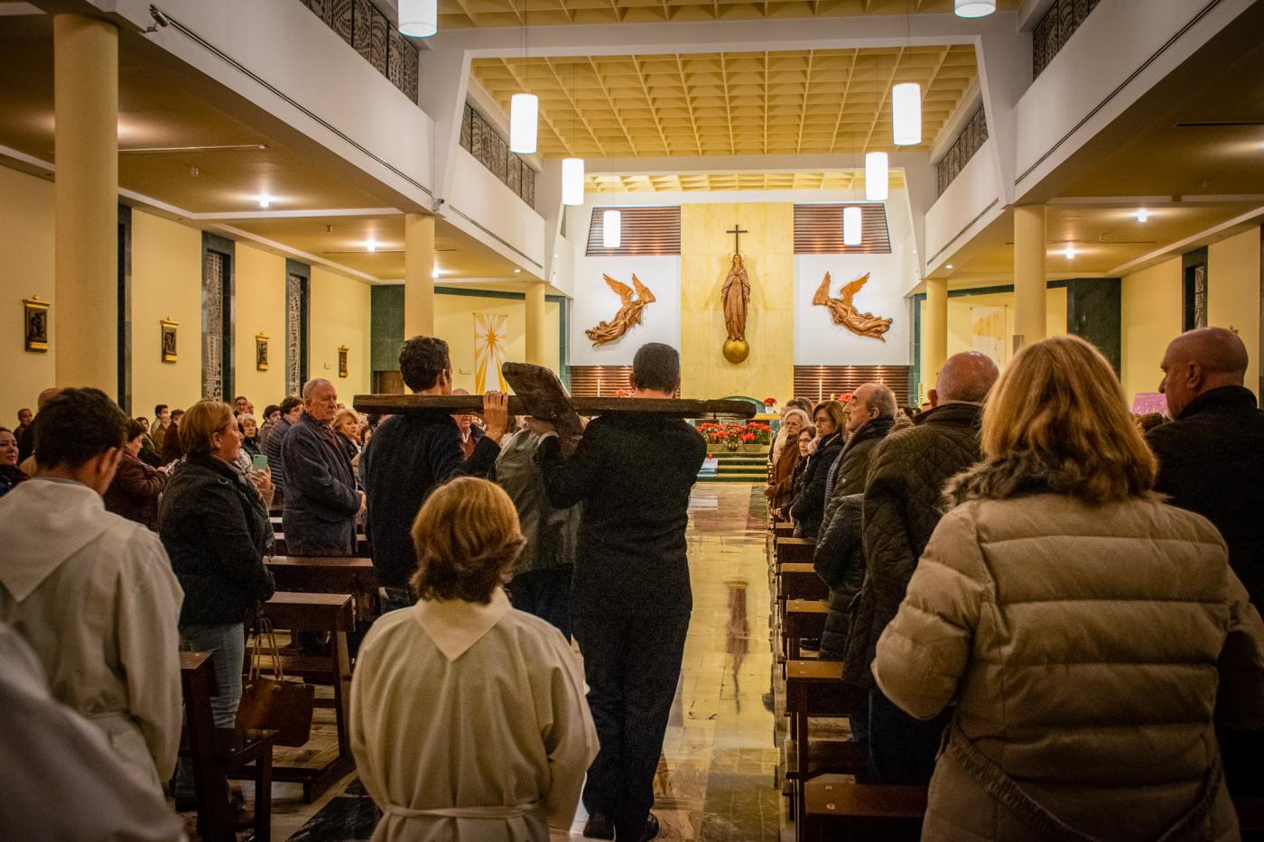 La Cruz de Lampedusa en la parroquia Santa María de la Amargura