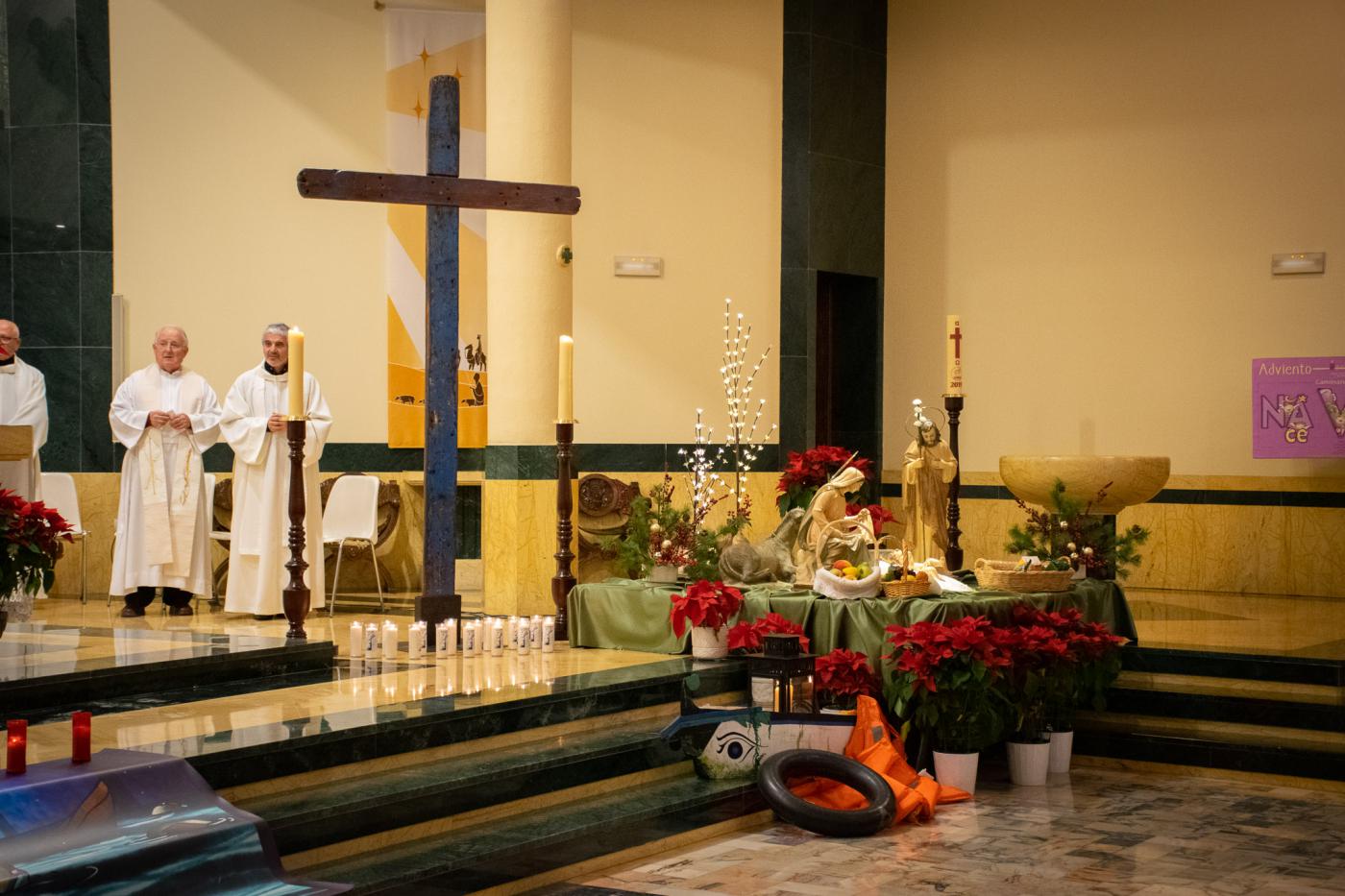La Cruz de Lampedusa en la parroquia Santa María de la Amargura