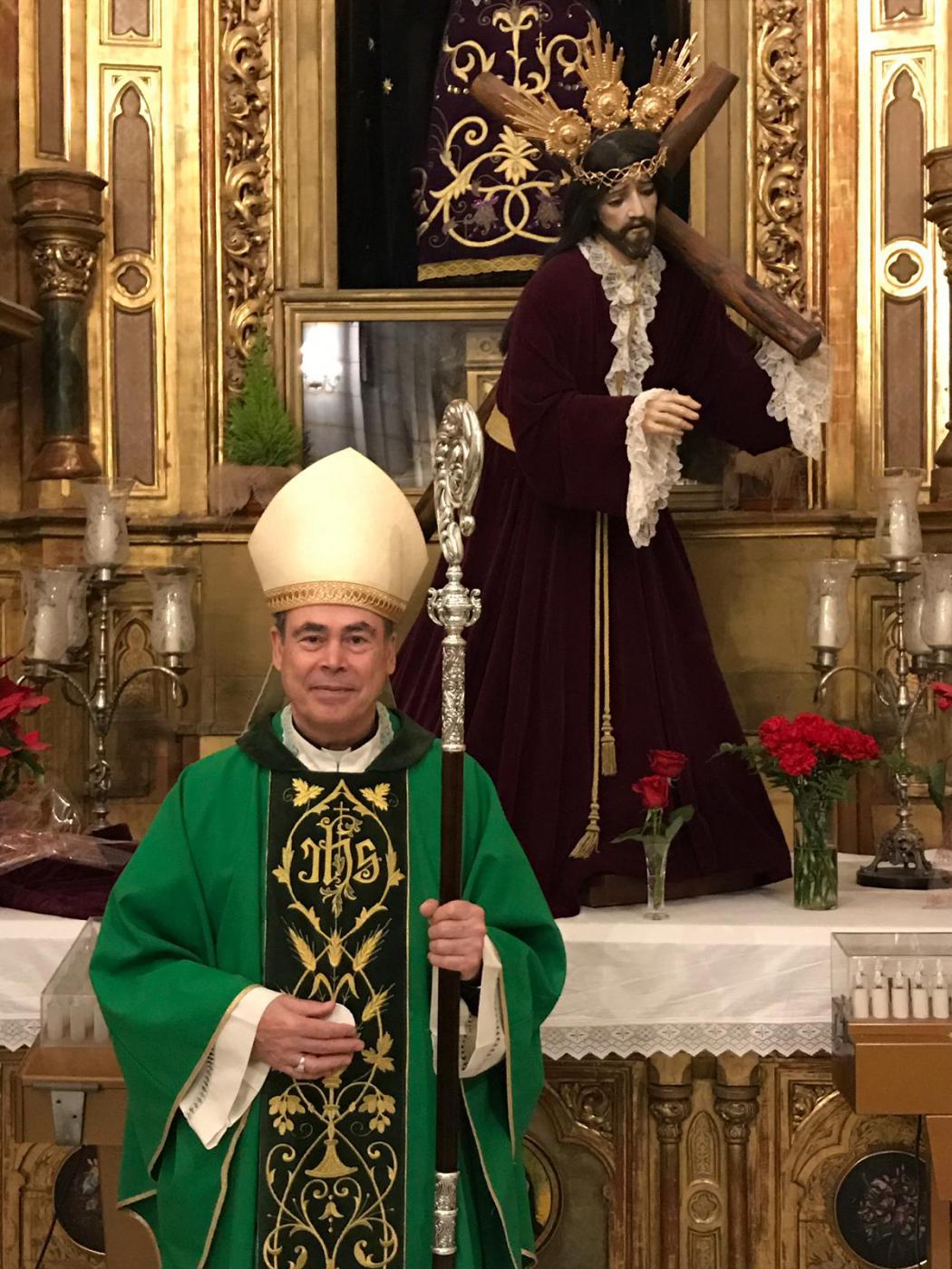 D. Jesús Catalá en su visita pastoral a Melilla, en enero de 2020