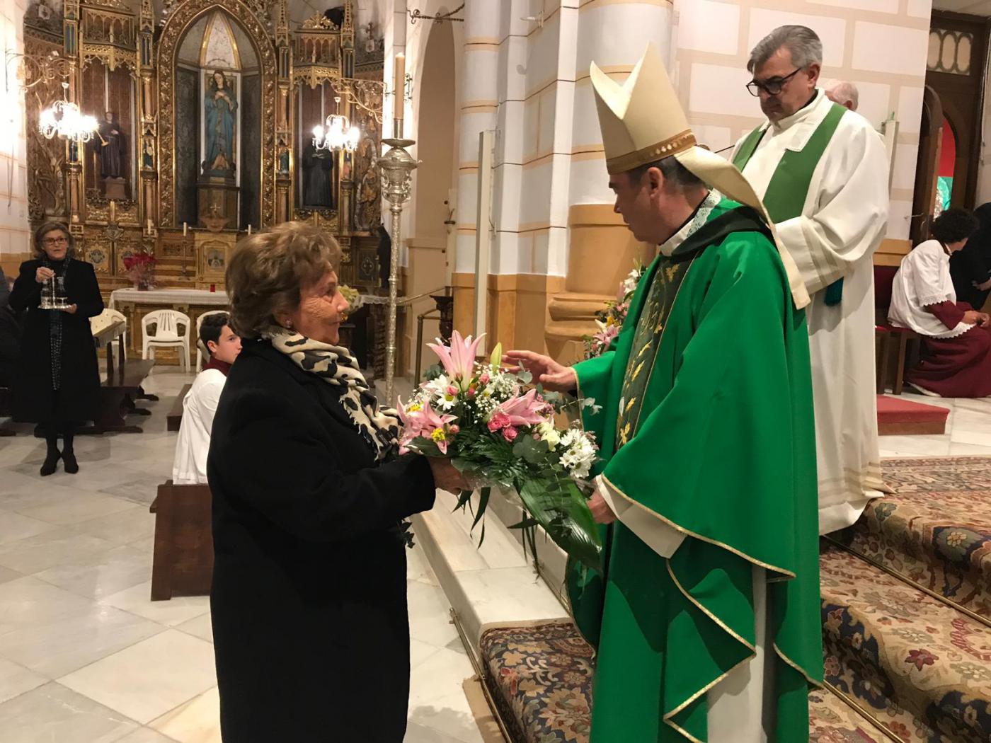 D. Jesús Catalá en su visita pastoral a Melilla, en enero de 2020