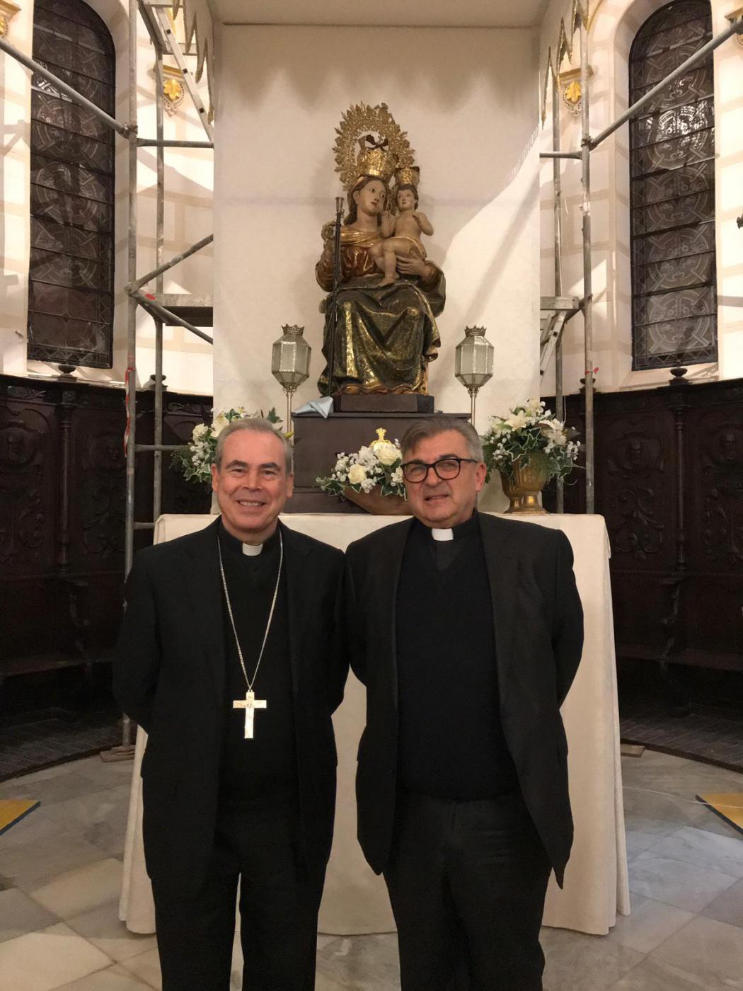 D. Jesús Catalá en su visita pastoral a Melilla, en enero de 2020