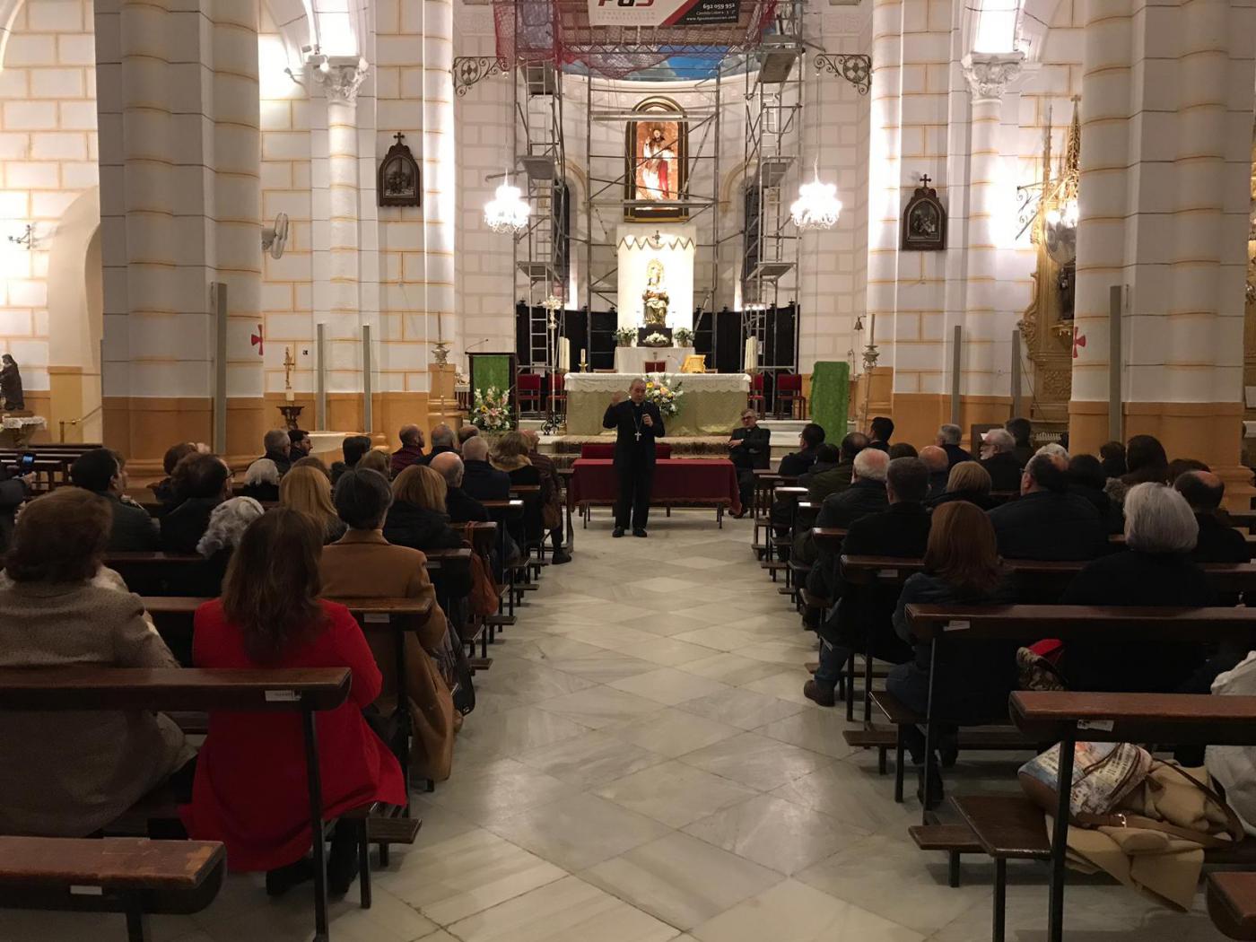 D. Jesús Catalá en su visita pastoral a Melilla, en enero de 2020