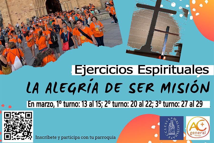 Cartel anunciador de los Ejercicios