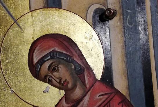 Icono profanado de Siria, en la Semana Santa de Málaga