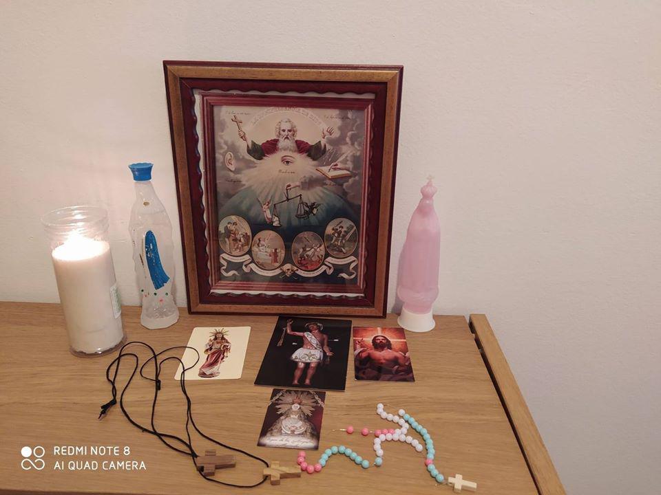 Imagen de uno de los altares presentados al concurso de la parroquia de Algarrobo