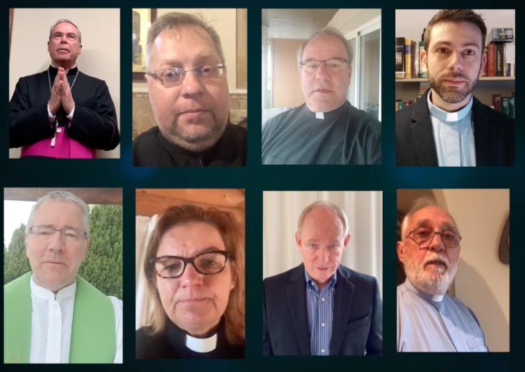 Representantes de iglesias cristianas rezan juntos el Padrenuestro por el fin de la pandemia