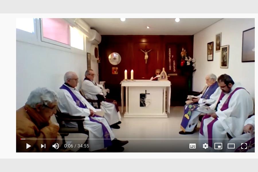 Un centenar de familias se une a la misa de Goretti por Youtube