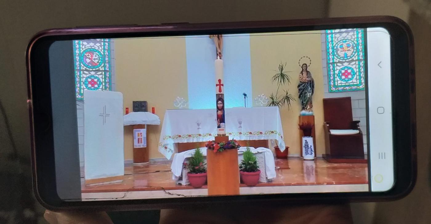 Misa por Facebook de la parroquia de San Fernando