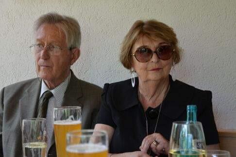 Hamilton Reed Armstrong junto a su esposa, la pintora con Roxolana Luczakowsky