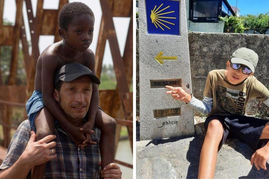 Adú y Álvaro, los dos niños viajeros, en El Espejo