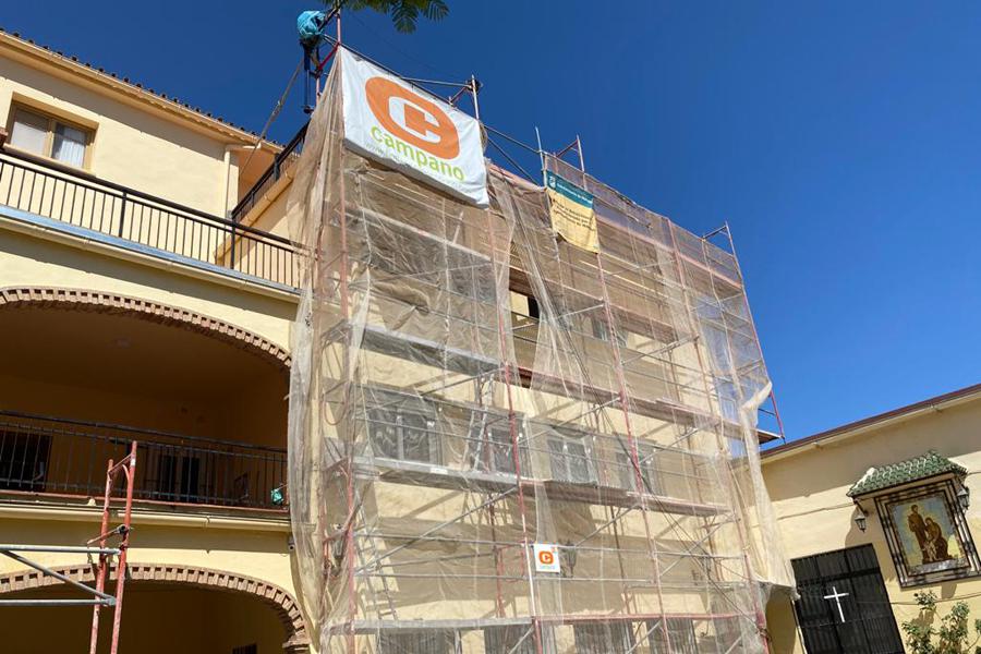 Obras en la parroquia Sagrada Familia, en Málaga // P. PASTOR