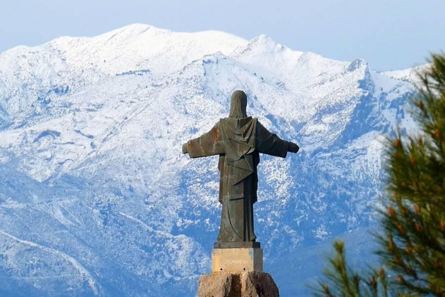 Pizarra y el Sagrado Corazón de Jesús