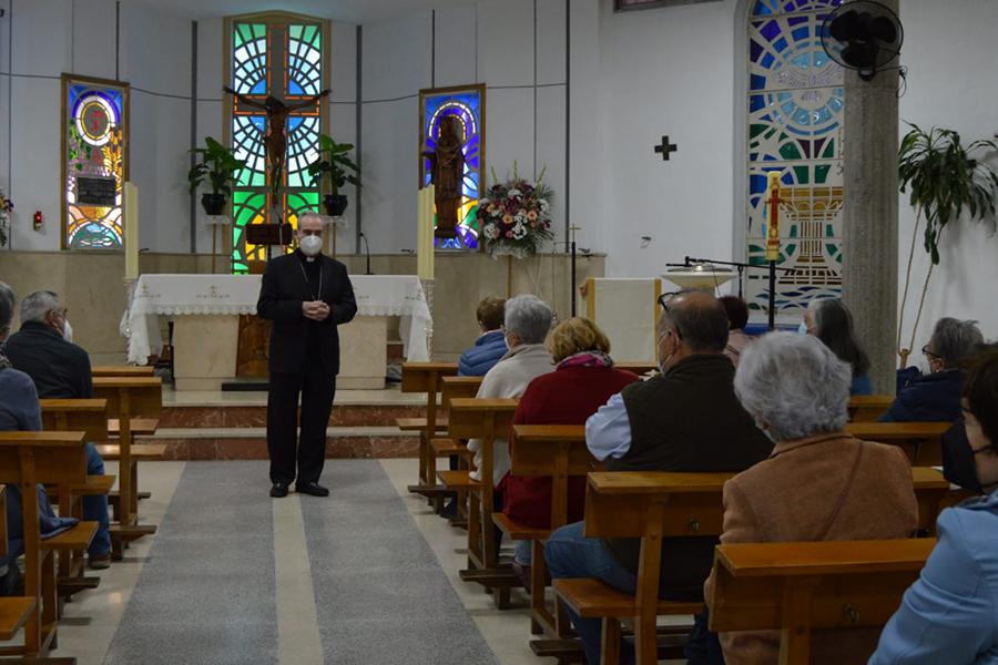 Asamblea con los voluntarios de C?ritas en la Visita Pastoral del Sr. Obispo al arciprestazgo de Cristo Rey