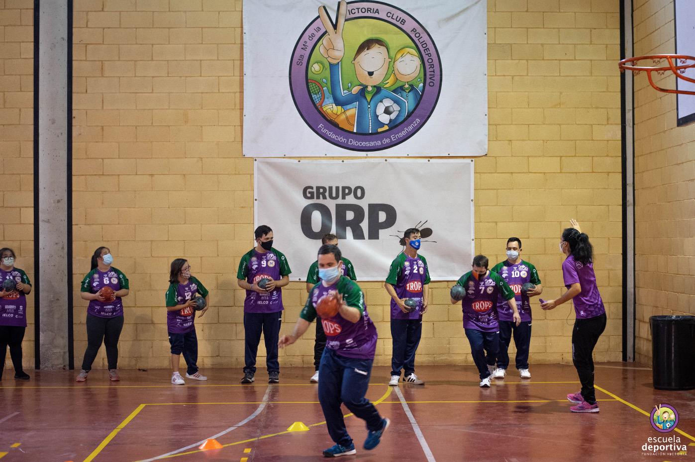 Trops Malaga-E.D. Fundacion Victoria de balonmano Sindrome de Down