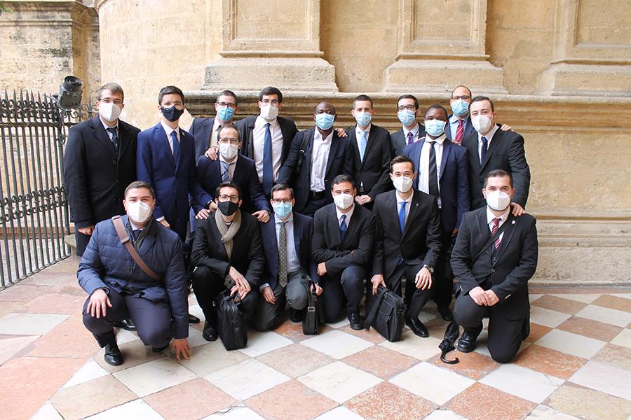 Foto de familia del Seminario de Málaga el Día del Seminario
